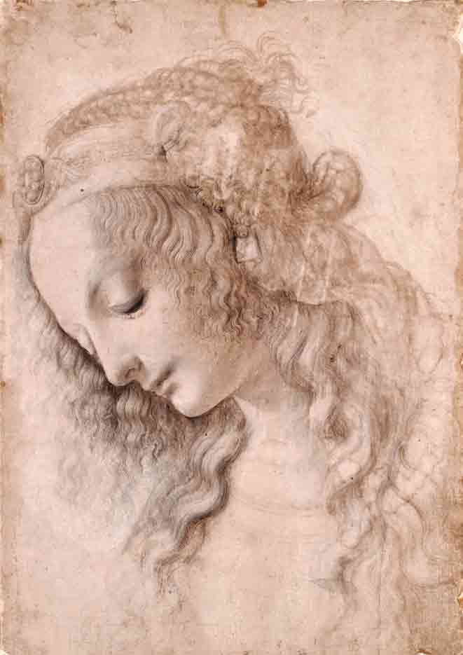 Леонардо да Винчи. Голова девушки 1475-80