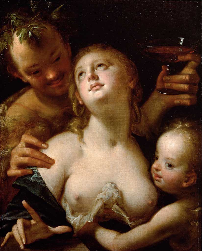 Ханс фон Аахен (Hans von Aachen) “Bacchus, Venus und Amor“