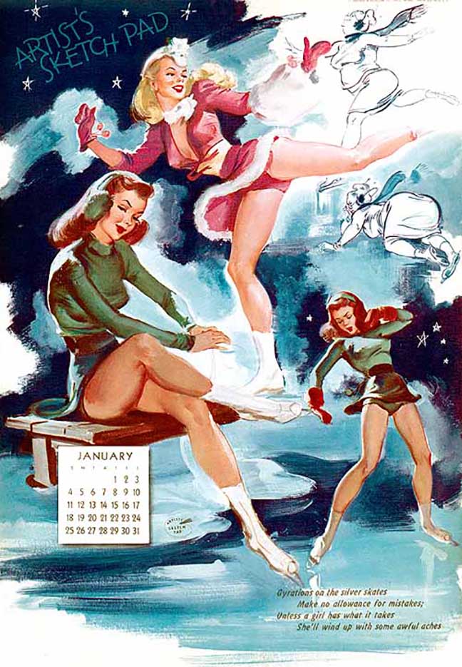 Джойс Баллантайн (Joyce Ballantyne), Pin Up Calendar January