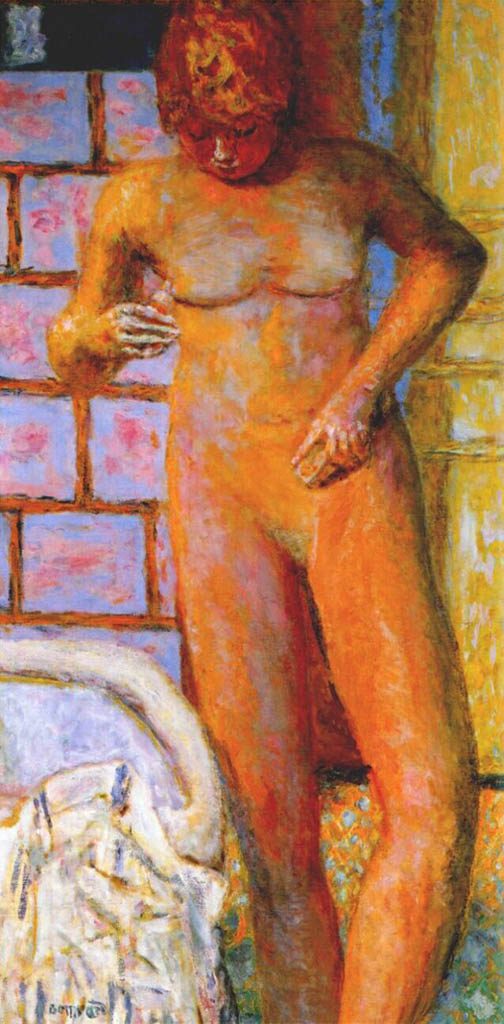 Пьер Боннар (Pierre Bonnard) “Naked by the wall“