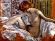 Пьер Боннар (Pierre Bonnard) “Nude in bed“