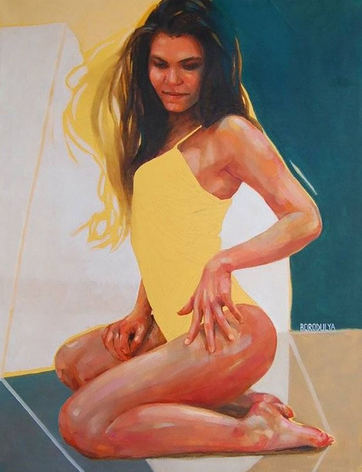 Марина Бородуля (Marina Borodulya) “Lady in yellow “