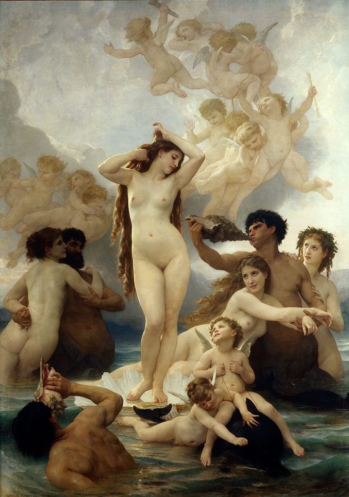 Вильям Адольф Бугро (William Adolphe Bouguereau) “Рождение Венеры | The birth of Venus“