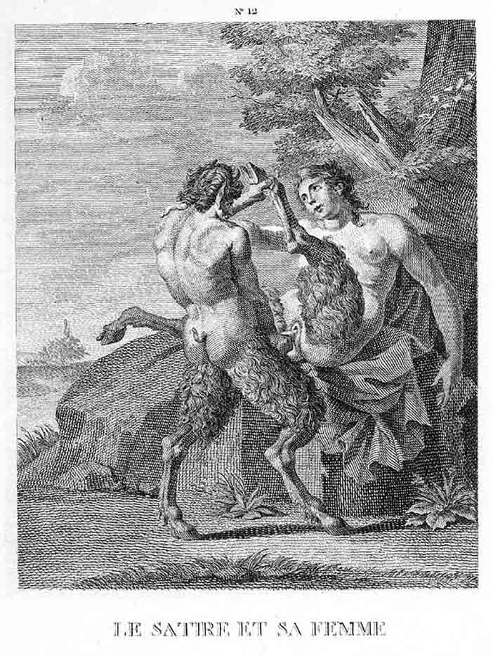 Агостино Карраччи (Agostino Carracci) (Engraves) “Сатир с женой | Le satire et sa femme“