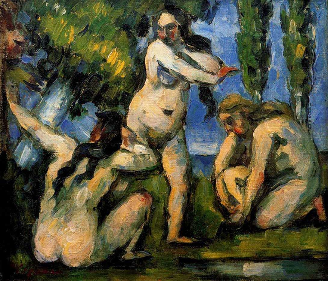 Поль Сезанн (Paul Cezanne), “Три купальщицы“
