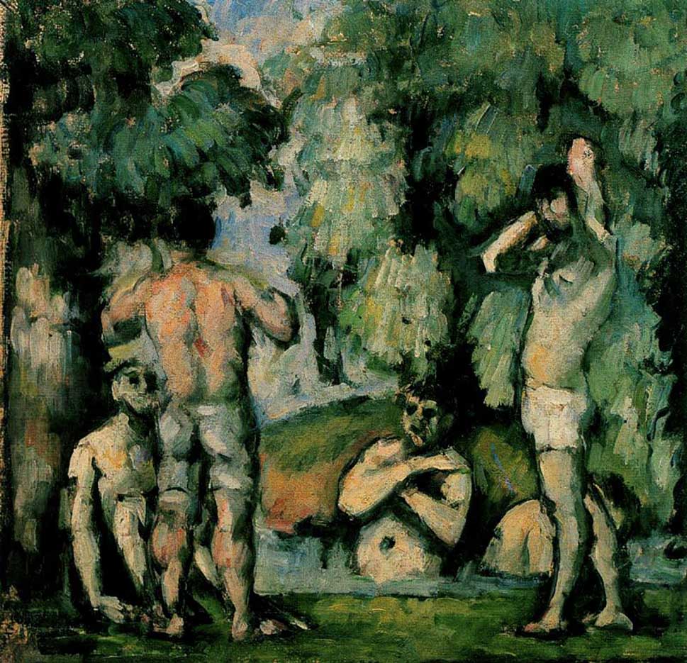 Поль Сезанн (Paul Cezanne), “Купальщики - 4“