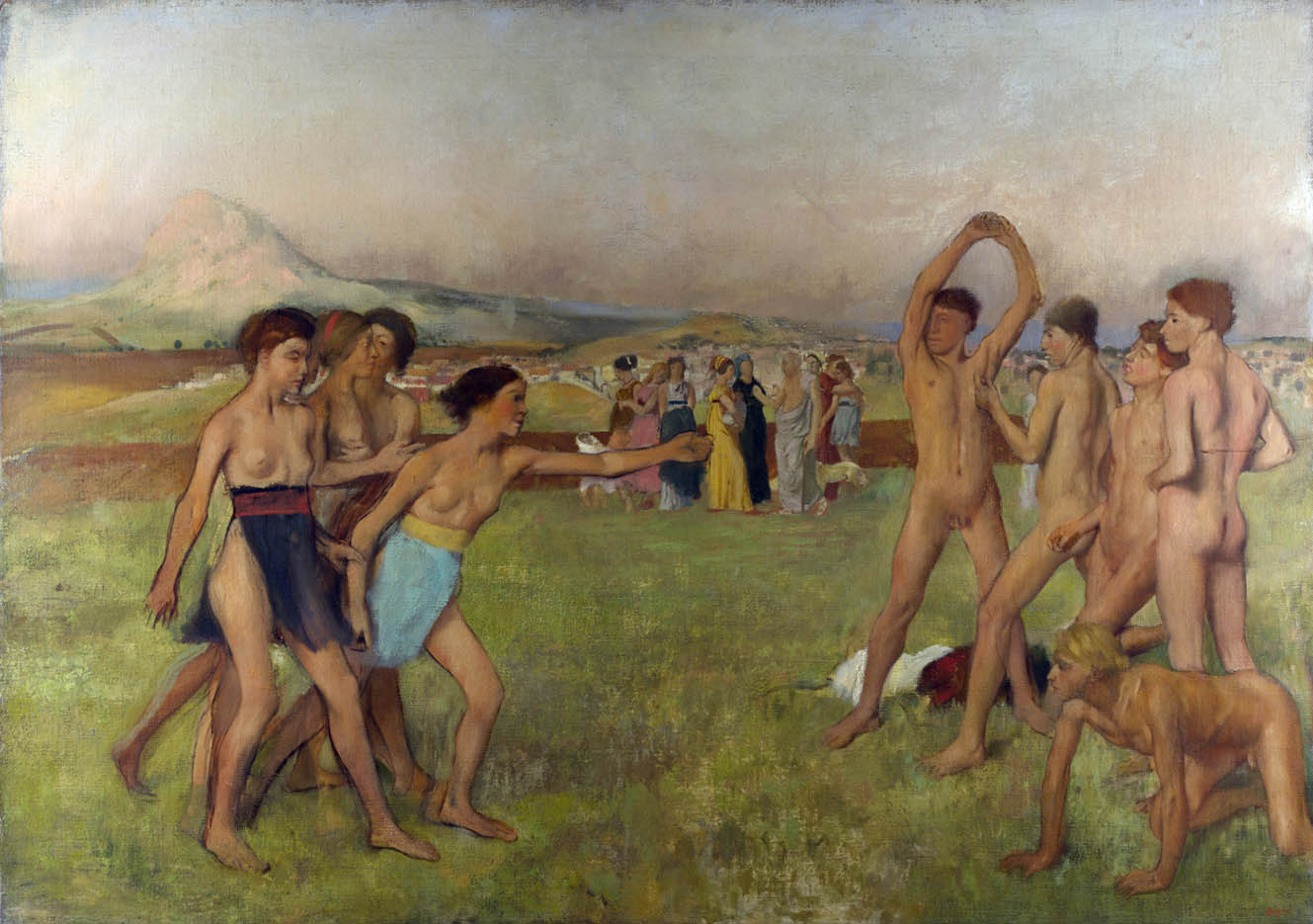 Эдгар Дега (Edgar Degas), “Упражнения юных спартанцев“