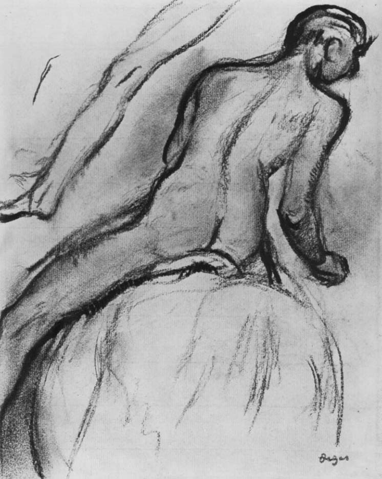 Эдгар Дега (Edgar Degas), “Нагой всадник (эскиз)“ (Drawings)