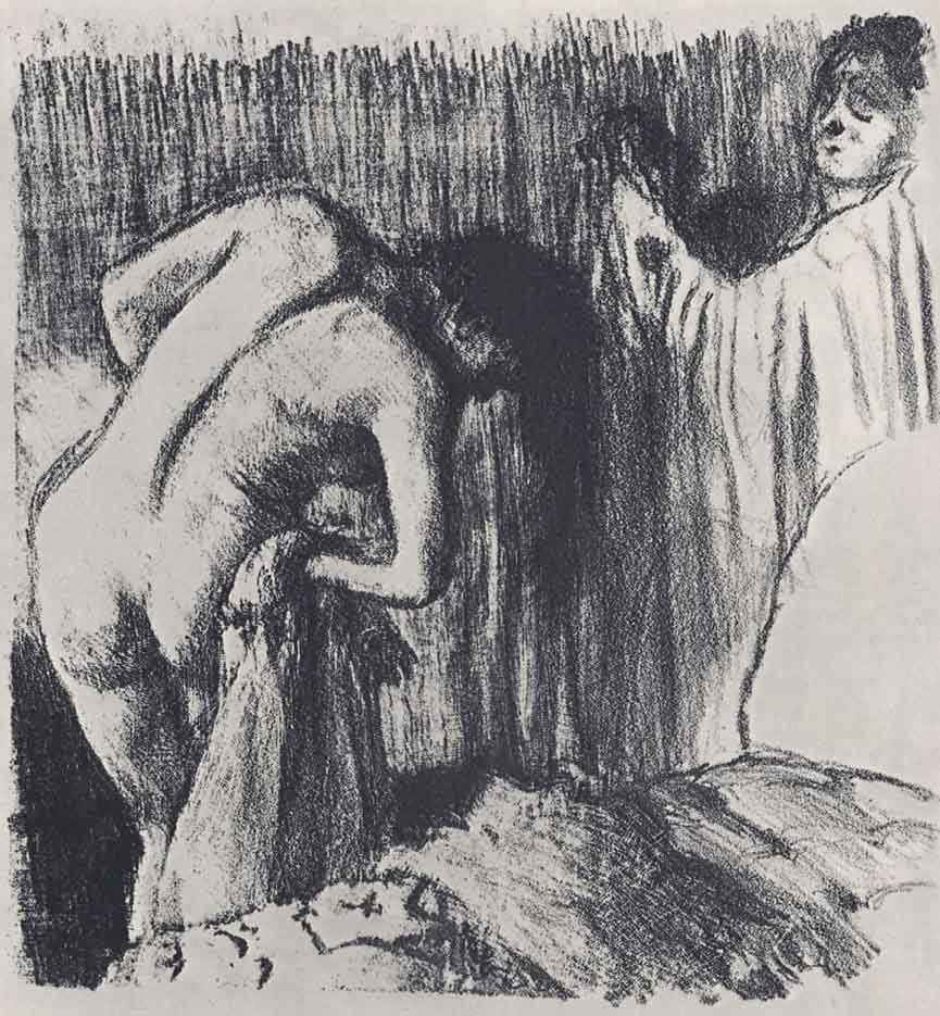 Эдгар Дега (Edgar Degas), “После ванны (2)“ (Drawings)