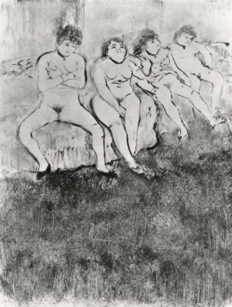 Эдгар Дега (Edgar Degas), “В ожидании клиентов“ (Drawings)