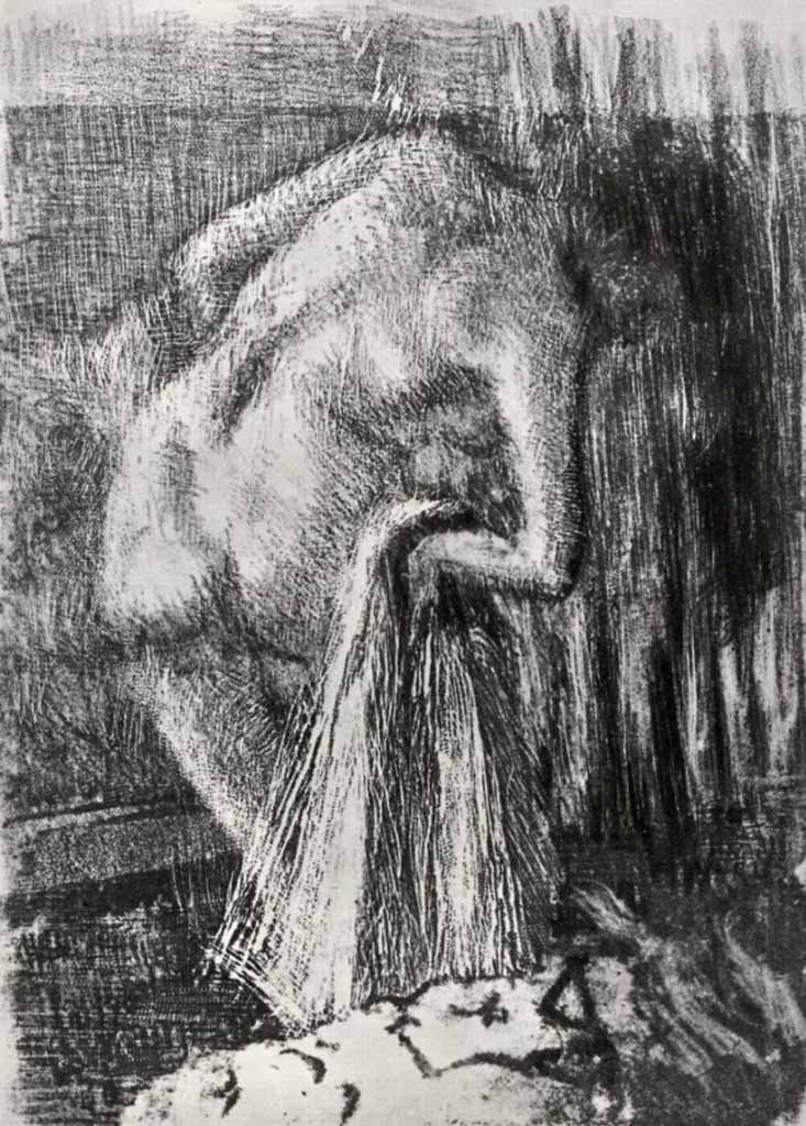 Эдгар Дега (Edgar Degas), “После ванны“ (Drawings)