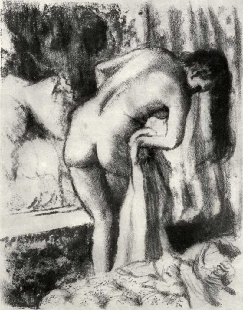 Эдгар Дега (Edgar Degas), “После ванны (4)“ (Drawings)