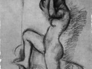 Эдгар Дега (Edgar Degas), “Обнаженная, выходящая из ванны“ (Drawings)