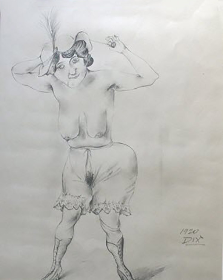 Отто Дикс (Otto Dix) Drawing “Untitled - 47“