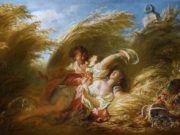 Жан Оноре Фрагонар (Jean Honore Fragonard), “В пшенице“