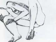 Люсьен Фрейд (Lucian Freud), “Ноги девушки“ (Drawing)