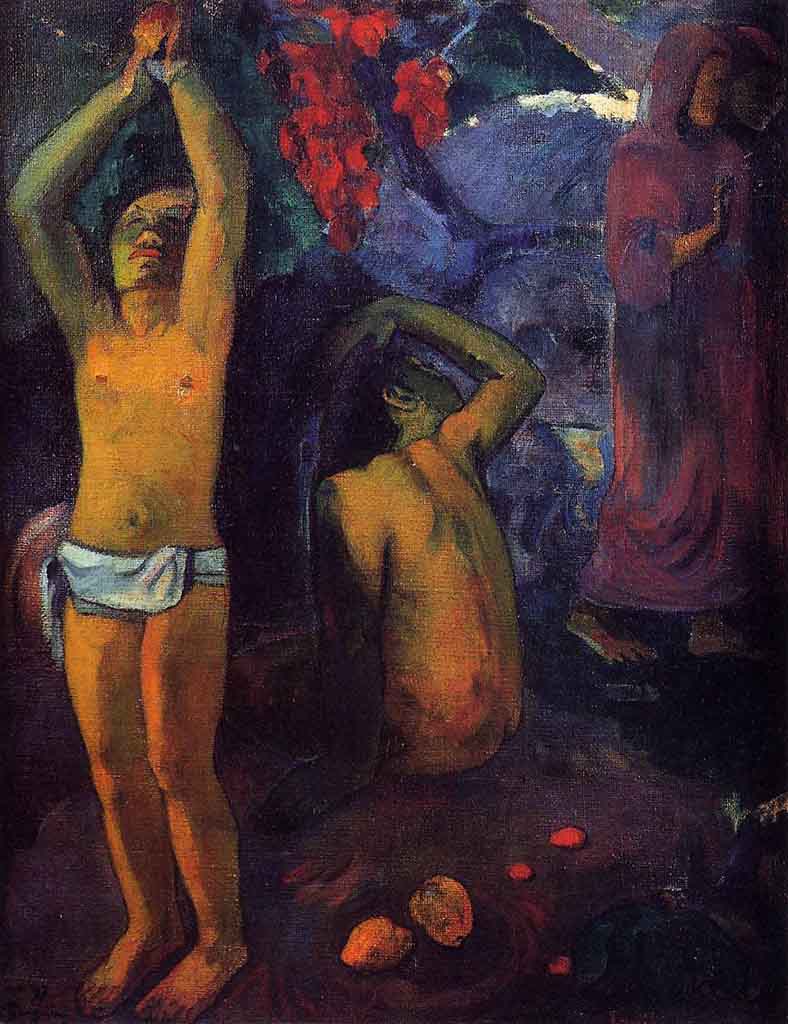 Поль Гоген (Paul Gauguin) “Tahitian Man with His Arms Raised“