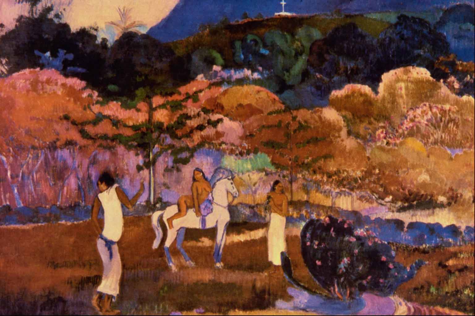 Поль Гоген (Paul Gauguin) “Women and white horse“