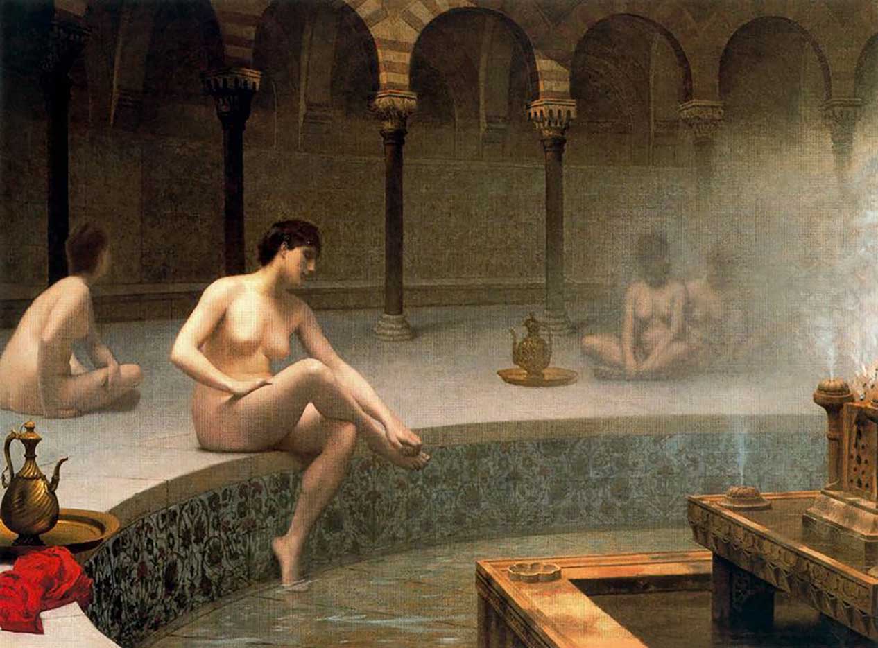 Жан-Леон Жером (Jean-Leon Gerome) “A Bath, Woman Bathing Her Feet“