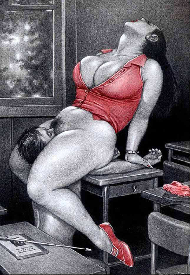 Female domination (Part 1) “Femdom art - 78“ by Japanese artist Namio Haruk...