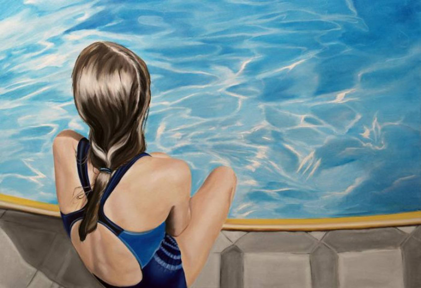 Алекс Хейл (Alex Heil), Blue swimsuit (Summer)