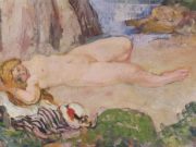 Анри Лебаск (Henri Lebasque) “Naked on the nature“