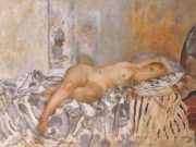 Анри Лебаск (Henri Lebasque) “Nude on Spanish Blanket“