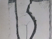 Амедео Модильяни (Amedeo Modigliani), “Nude (drawing)“