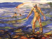 Эдвард Мунк (Edvard Munch) “Купающийся мужчина | Bathing Man“