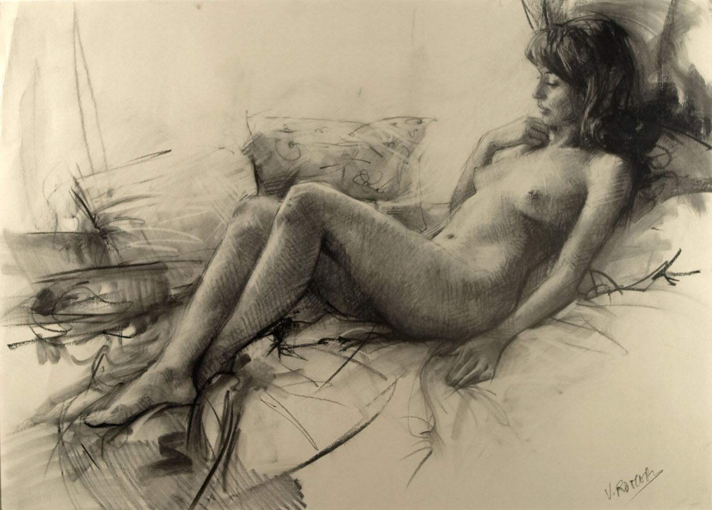Висенте Ромеро Редондо (Vicente Romero Redondo), “Erotic drawing - 2“