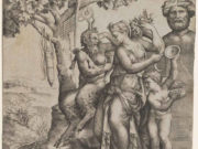 Джулио Романо (Giulio Romano) “Pan seated near a female figure holding ...“
