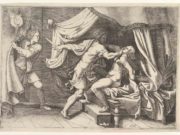 Джулио Романо (Giulio Romano) “Tarquin attacking Lucretia, a servant ...“
