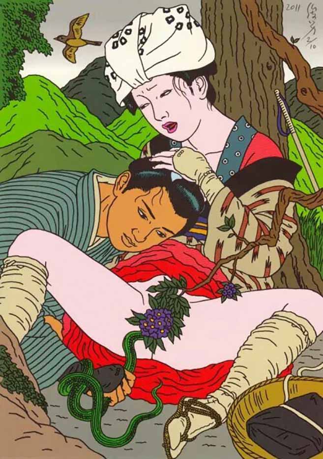 Тошио Саеки (Toshio Saeki) “Erotic illustration - 35“