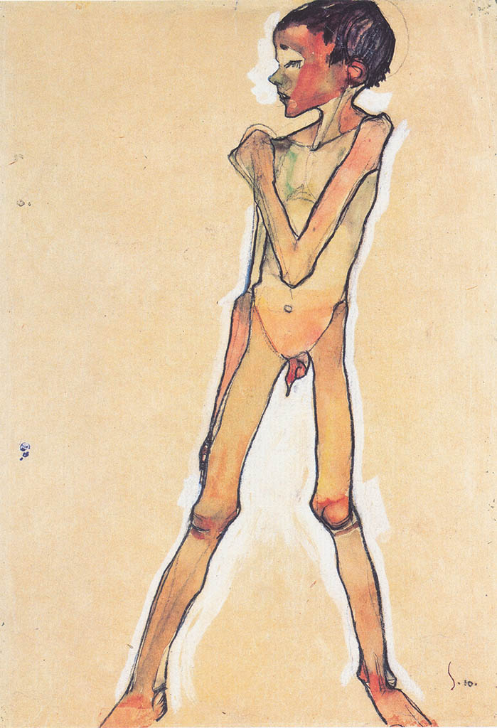 Эгон Шиле (Egon Schiele), “Stehener Knabenakt“