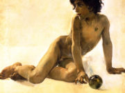 Хоакин Соролья (Joaquin Sorolla) “Nude with Ball“