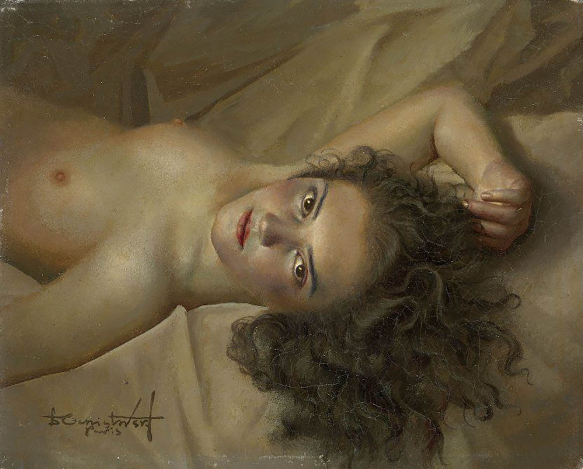 Лев Чистовский (Lev Tchistovsky) “Портрет обнаженной | Portrait of a nude“