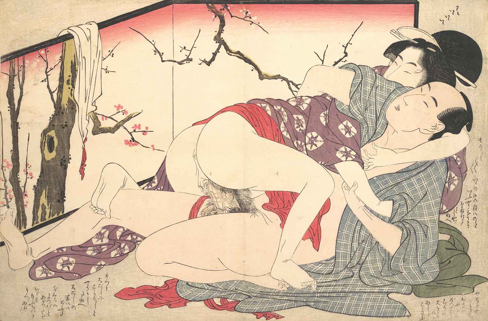 Эротические весенние гравюры японские сюнга (shunga erotic art) "C...
