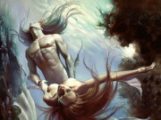 Борис Вальехо (Boris Vallejo), “Mermaid And Triton“