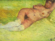Винсент ван Гог (Vincent van Gogh), “Обнаженная женщина, лёжа“